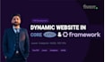 develop a dynamic website using core PHP, laravel, or codeigniter