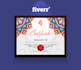 design a professional certificate, diploma or award design