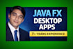 develop professional java and javafx desktop applications with gui