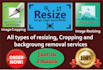 resize, crop image, resizing photo or logo