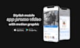 do stylish mobile app promo video with motion graphic