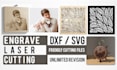 create vector line art, laser cutting, engraving, cnc, dxf files