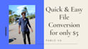 convert your video or audio files mp3 wav m4a wma mp4 mov