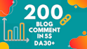 do 200 dofollow blog comment backlinks high da pa