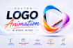 create a custom logo animation intro video