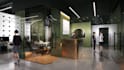 create a realistic modern office 3d rendering