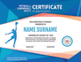 certificate design for an association