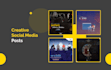 design a professional social media post and story