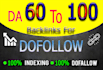 produce 70 SEO dofollow manual link building backlinks