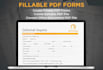 create your fillable pdf form