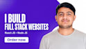 fix, improve, build full stack website with react js node js
