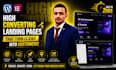design a high converting landing page using wordpress and elementor