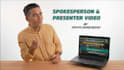 make spokesperson presenter video in 2 days