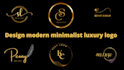 design modern minimalist luxury logo
