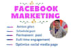 do facebook marketing service and create fb business page