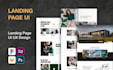 design landing page UI, web UI, website UI in figma, xd