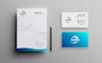do modern letterhead, business card and stationery design