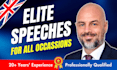 write you a jaw dropping speech for any occasion