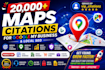 do 20,000maps citations for google my business and local seo