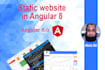 create a fast and responsive angular 8 static website