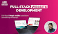 build scalable full stack website development laravel node js react js next js