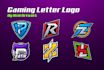 design gaming letter esport logo for youtube, twitch