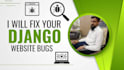 fix bugs in your html,css,javascript, python django website