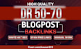create ahrefs dr 50 plus dofollow backlinks for higher ranking