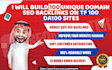 build 100 unique domain SEO backlinks on tf100 da100 sites
