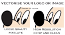 vectorise logo or image, vector tracing, convert to vector