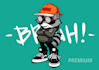 draw dope cartoon character or mascot with my style