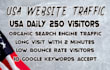 bring USA targeted long visit duration web traffic