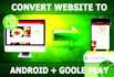do your website to android application