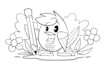 draw unique digital coloring book pages for children