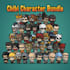 create chibi 2d character sprite