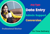 do the professional data entry job from any USA company