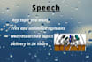 write a speech in 24 hours