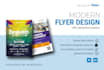 create a creative flyer, poster, brochure design as you want in pdf, psd,