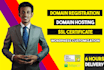 install SSL certificate, register your domain name and website hosting