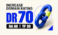 increase domain rating DR ahrefs domain authority moz da tf