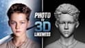 sculpt realistic 3d likeness portrait from photos