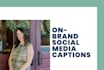 write your social media captions
