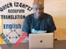 translate from english to french to swahili and vice versa