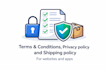 draft terms and conditions privacy policy for website or app