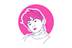 create unique minimalist line art cartoon avatar