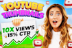 make professional view boosting youtube thumbnail in 2 hours
