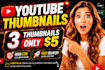 make professional view boosting youtube thumbnail in 2 hours