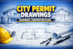 draw professional city permit drawings, blueprints and construction plans