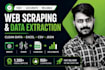 do web scraping, data extraction and python automation