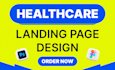 design healthcare landing page for clinics and doctors in figma
